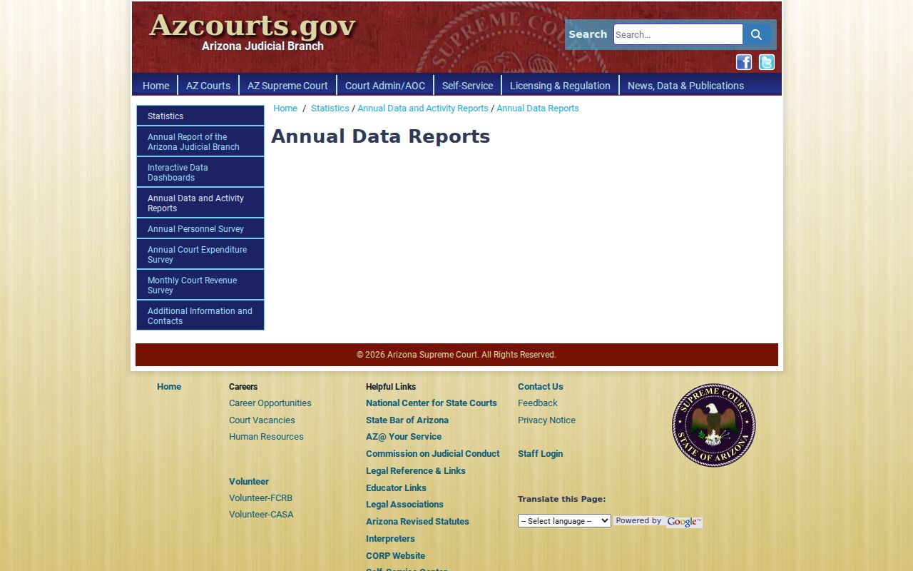 Graham County criminal docket annual court statistics source